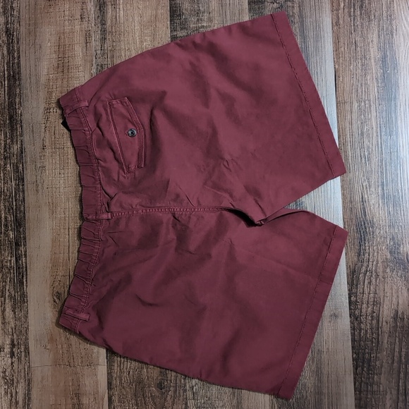 *NWT* Bearbottom Stretch Short Maroon Elastic Waistband Size XXL 7" Inseam - Picture 5 of 10